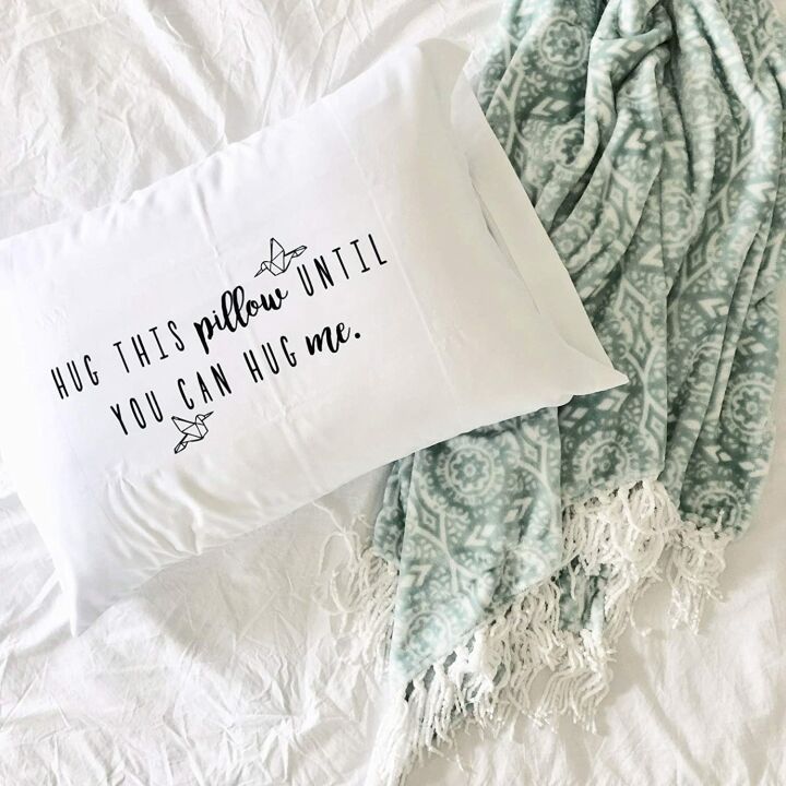 Hug This Pillow Long Distance Gift with Card