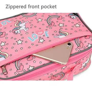 FlowFly Kids Insulated Lunch Box for School and Travel