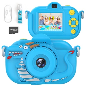 ENGUNS 32MP HD Kids Camera - Durable, Shockproof Toddler Gift for Creative Exploration
