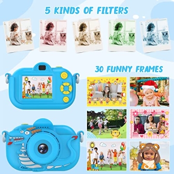 ENGUNS 32MP HD Kids Camera Durable Shockproof Toddler Gift