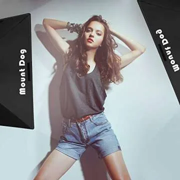 Professional MOUNTDOG Softbox Lighting Kit for Photography