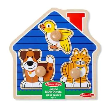 Melissa & Doug Pets Jumbo Peg Puzzle for Toddlers