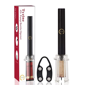 Tyzine Wine Air Pressure Pump Bottle Opener Set - Easy, Efficient Cork Remover