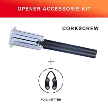 Tyzine Wine Bottle Opener Set with Foil Cutter - Perfect Gift