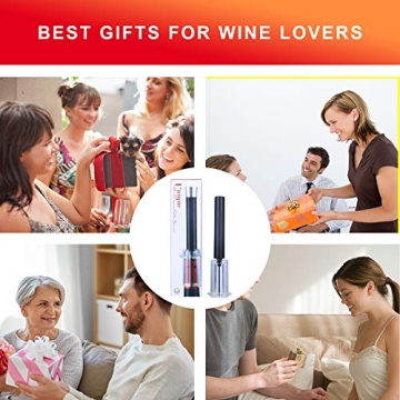 Tyzine Wine Bottle Opener Set with Foil Cutter - Perfect Gift