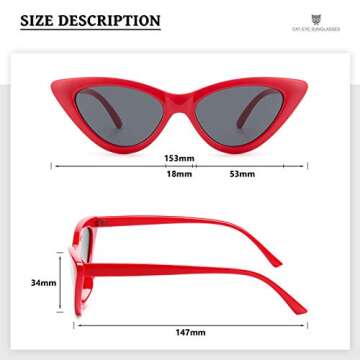 Livhò Retro Cat Eye Sunglasses: Stylish & Durable