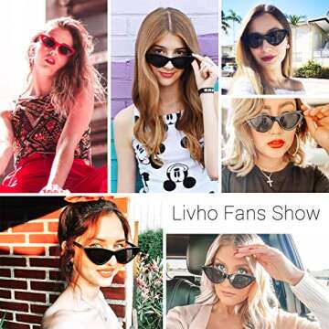 Livhò Retro Cat Eye Sunglasses: Stylish & Durable