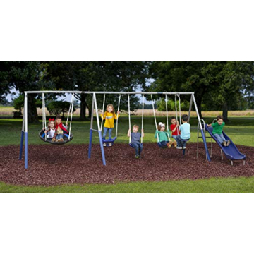 XDP Fun Forever Swing Set - Safe for Kids, Durable Design