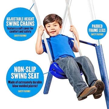 XDP Fun Forever Swing Set - Safe for Kids, Durable Design