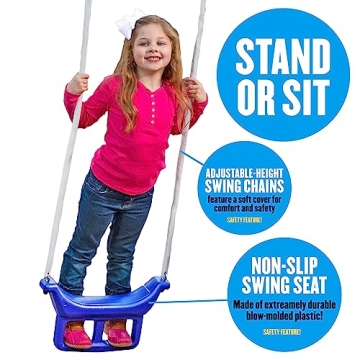 XDP Fun Forever Swing Set - Safe for Kids, Durable Design