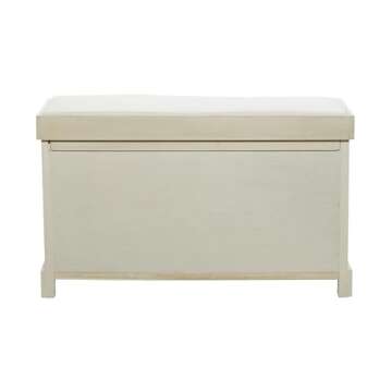 Deco 79 Traditional Wood Storage Bench with Baskets