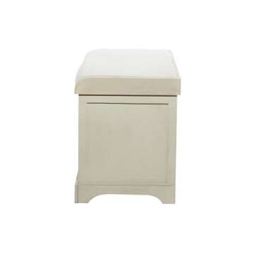 Deco 79 Traditional Wood Storage Bench with Baskets