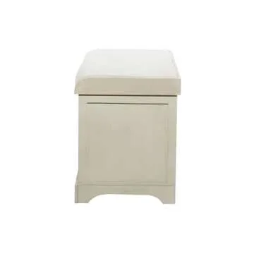 Deco 79 Traditional Wood Storage Bench with Baskets