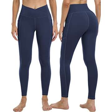 YOUNGCHARM 4 Pack Leggings for Women - High Waist Tummy Control Yoga Pants