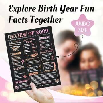 Jumbo Sweet 16 Birthday Card for Girls with Glitter