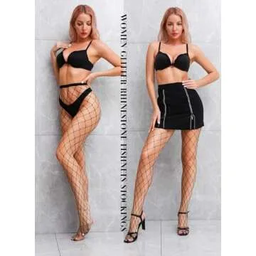 VEBZIN Fishnet Stockings - Stylish High Waist Tights