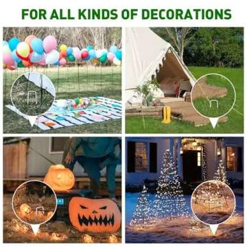 HOOPLE 100 Pack Heavy-Duty Landscape Staples for All Outdoors