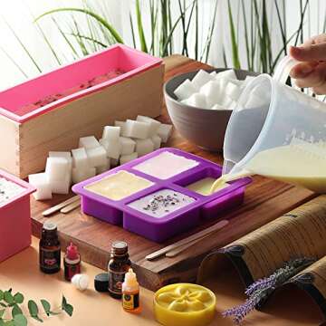 CraftZee Deluxe Soap Making Kit for Fun DIY Projects