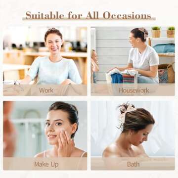 Auseibeely 6 PCS Silky Satin Bow Hair Clips, Non-Slip Clips for Thin and Thick Hair, Bows for Women, Girls, Weddings, and Bridesmaids