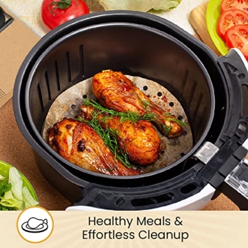 9" Round Parchment Liners for Air Fryers & Steamers