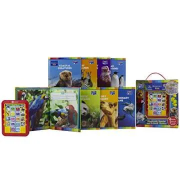Encyclopedia Britannica Kids - Me Reader Electronic Reader and 8 Sound Book Library - Animals and Space- PI Kids