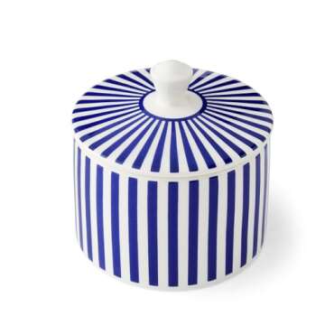 Spode Steccato Covered Sugar Bowl | Elegant Kitchen Essential | 10-Ounce
