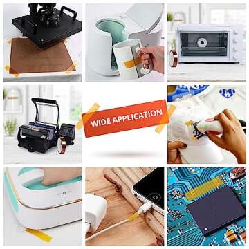 HTVRONT Heat Tape for Sublimation - 2 Rolls 20mm x 33m No Residue Heat Transfer Tape