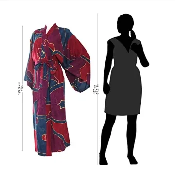 Artisan Women's Handpainted Batik Robe Unique Style