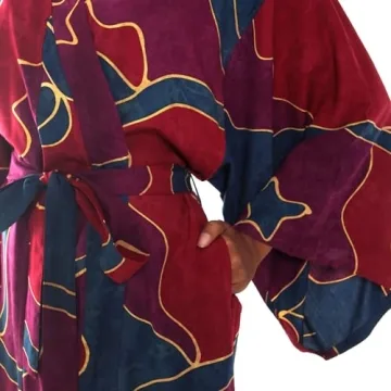 Artisan Women's Handpainted Batik Robe Unique Style