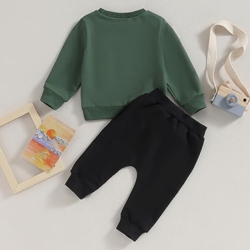 fhutpw Baby Boy Long Sleeve Football Outfit for Fall