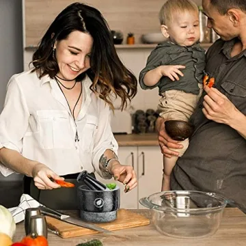 Laevo Mortar and Pestle Set with Reversible Design