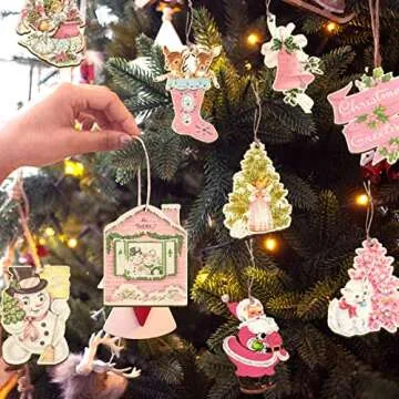 27Pcs Vintage Christmas Ornaments for a Whimsical Holiday Decor