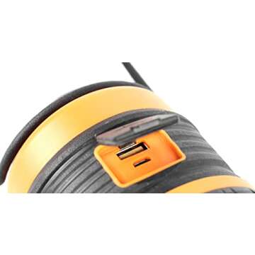 LED Camping Lantern Rechargeable, 1800LM, 4 Light Modes, 4400mAh Power Bank, IP44 Waterproof, Perfect Lantern Flashlight for Hurricane, Emergency, Power Outages, Home and More, USB Cable Included