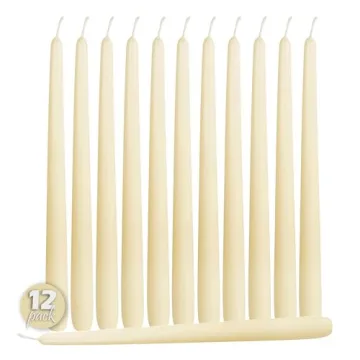 Elegant Hyoola 12 In Dripless Taper Candles for Events