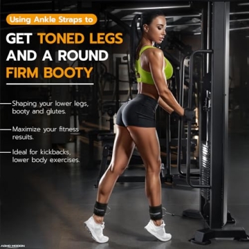 AOHO MOOON Adjustable Ankle Straps for Effective Workouts