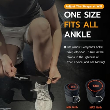 AOHO MOOON Adjustable Ankle Straps for Effective Workouts