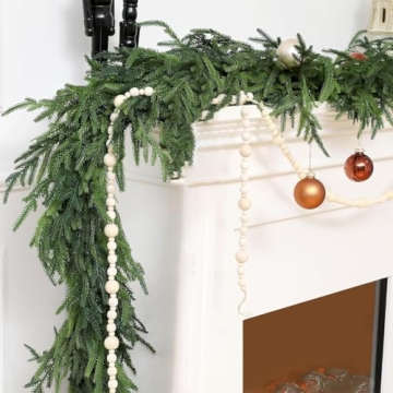 6 Ft Christmas Norfolk Pine Garland - Realistic Touch for Festive Decor