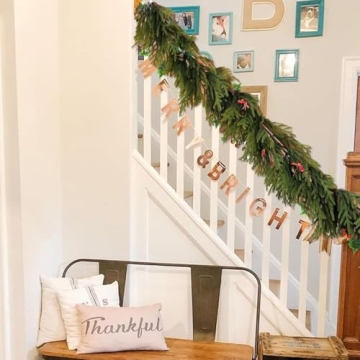 Norfolk Pine Garland - 6 Ft Realistic Christmas Greenery