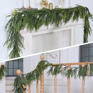 Norfolk Pine Garland - 6 Ft Realistic Christmas Greenery