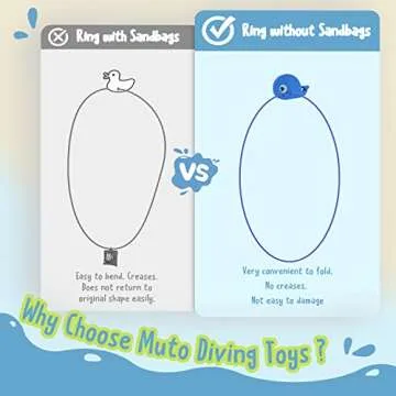 DAUXONE 27 Pcs Kids Dive Toys With Swim Thru Rings