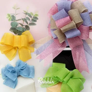 Ribbli Apple Green Wired Ribbon for Wreaths & Bows