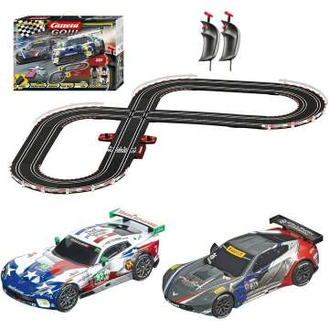 Carrera GO!!! 62521 Podium Race Track Set for Kids - Electric Slot Car Racing with Controllers & Car...