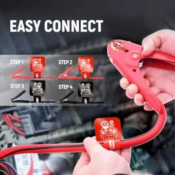 TOPDC Heavy Duty 25 Feet Jumper Cables for All Vehicles