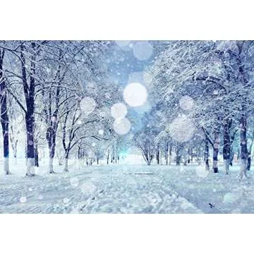7x5ft Kate Christmas Photography Backdrops Christmas Backdrops for Photography Winter Forest Snow Background for Photography Winter Photo Backdrop for Christmas Studio Photo Props