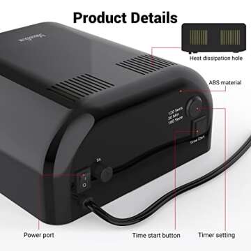 MelodySusie 36W Nail Lamp for Gel Polish Curing