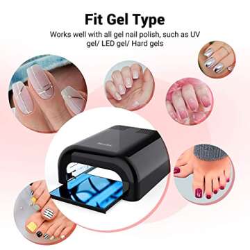MelodySusie 36W Nail Lamp for Gel Polish Curing