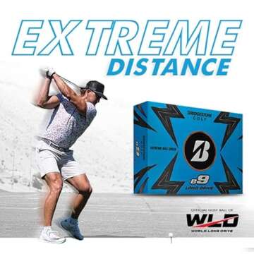 Bridgestone Golf 2023 e9 Long Drive White Golf Balls