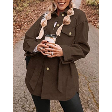 Stylish ZESICA Women's Peacoat with Pockets - Chic Comfort