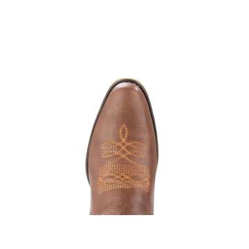 IUV Cowboy Boots For Women Western Boots Cowgirl Boots Pull On Pointy Toe Mid Calf Boots