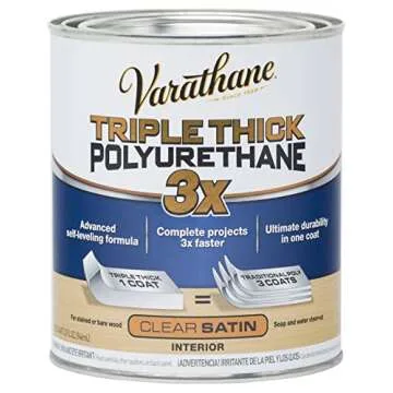 Varathane Triple Thick Polyurethane – Satin Finish for Ultimate Wood Protection